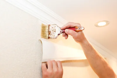 Pose de papier peint à Tourteron — revêtements muraux et toiles de verre